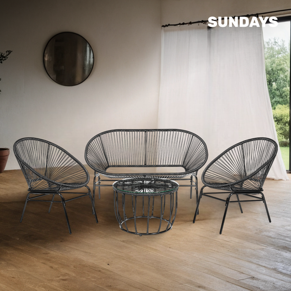 Изображение товара Комплект садовой мебели Sundays LUC-TA04-2 (Black)