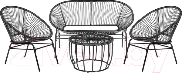 Изображение товара Комплект садовой мебели Sundays LUC-TA04-2 (Black)