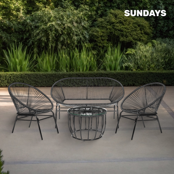 Изображение товара Комплект садовой мебели Sundays LUC-TA04-2 (Black)