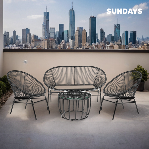 Изображение товара Комплект садовой мебели Sundays LUC-TA04-2 (Black)