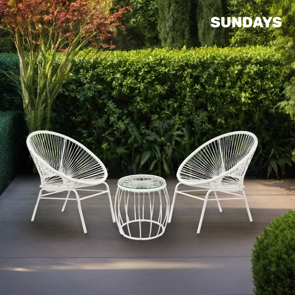 Изображение товара Комплект садовой мебели Sundays LUC-TA04-1 (White)