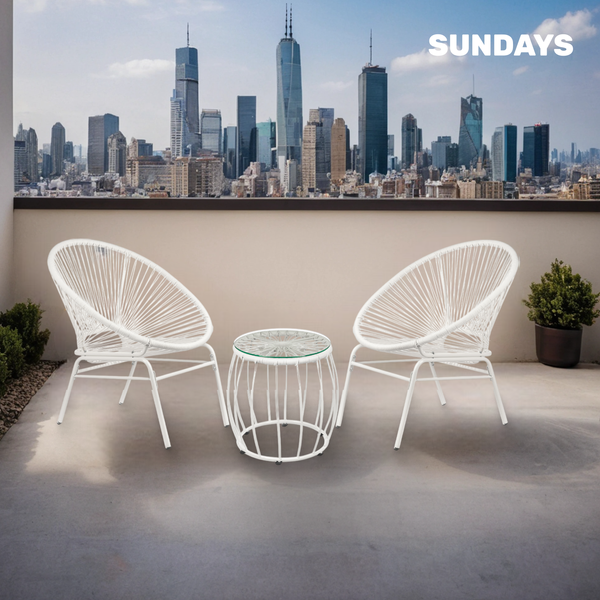 Изображение товара Комплект садовой мебели Sundays LUC-TA04-1 (White)