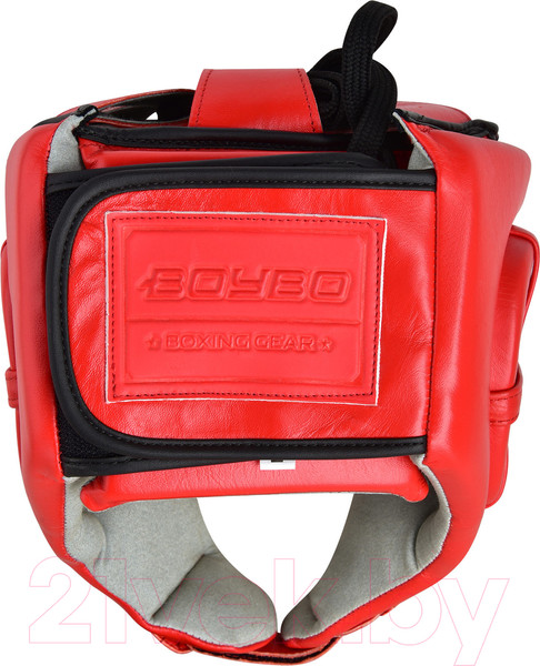Изображение товара Шлем для карате BoyBo Кожа (S, красный)