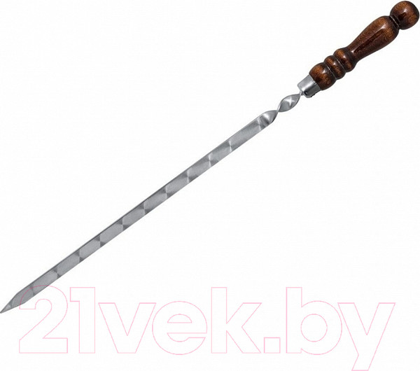 Изображение товара Шампур Шелковый путь Профессиональный люля кебаб с заклепкой (62/40см)