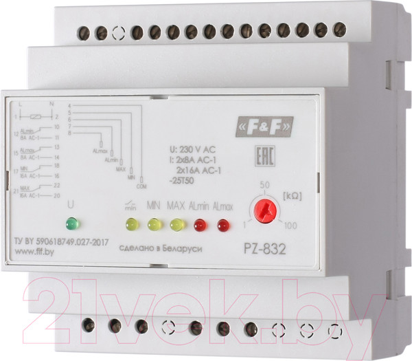 Изображение товара Реле уровня Евроавтоматика PZ-832 / EA08.001.012