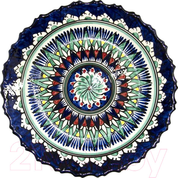 Изображение товара Ляган Шелковый путь С резным краем (34см)