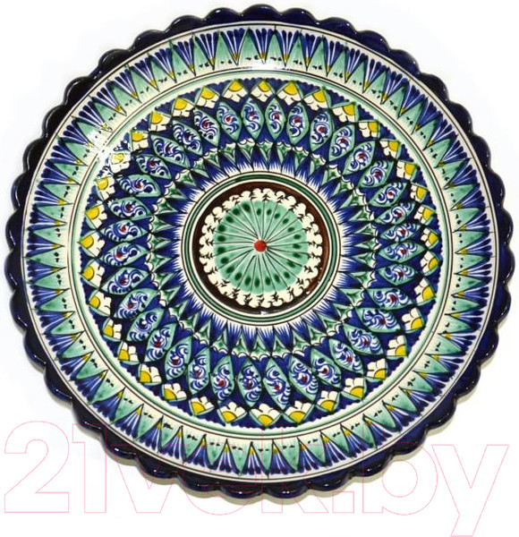 Изображение товара Ляган Шелковый путь С резным краем (38см)