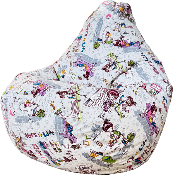 Изображение товара Бескаркасное кресло Flagman Груша Мега XXXL Г3.5-96 (Girls Life 01)