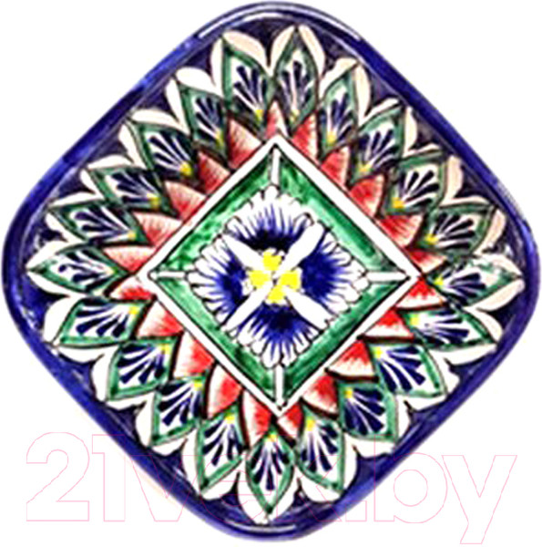 Изображение товара Ляган Шелковый путь Риштан (13x13см)