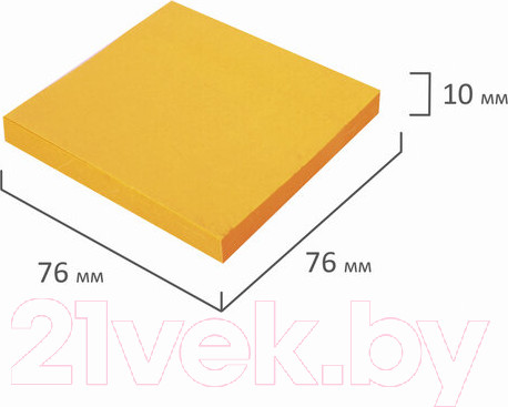 Изображение товара Блок для записей Brauberg Неоновый / 111349