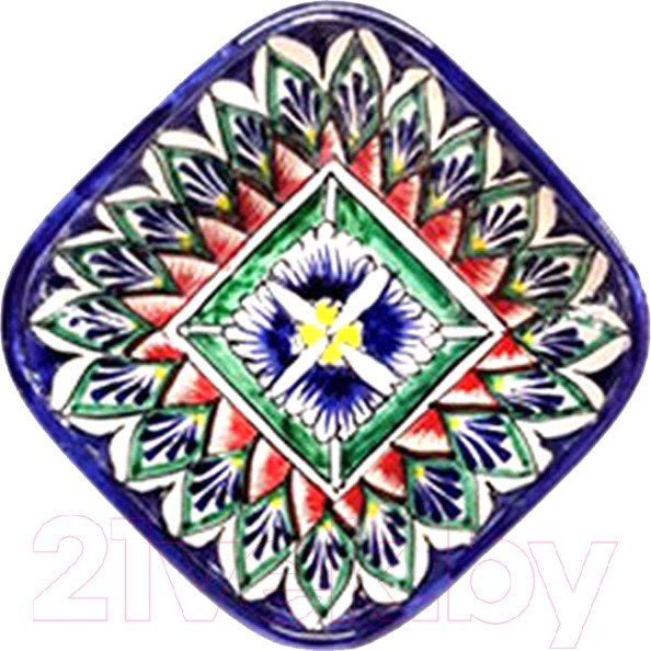 Изображение товара Ляган Шелковый путь Риштан (19x19см)