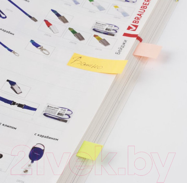 Изображение товара Стикеры канцелярские Brauberg Неоновые / 122731