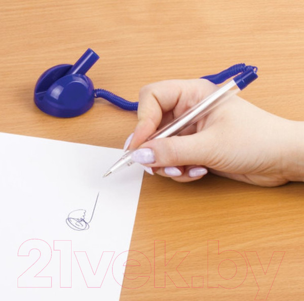 Изображение товара Ручка шариковая Brauberg Стенд-Пен / 140195 (синий)