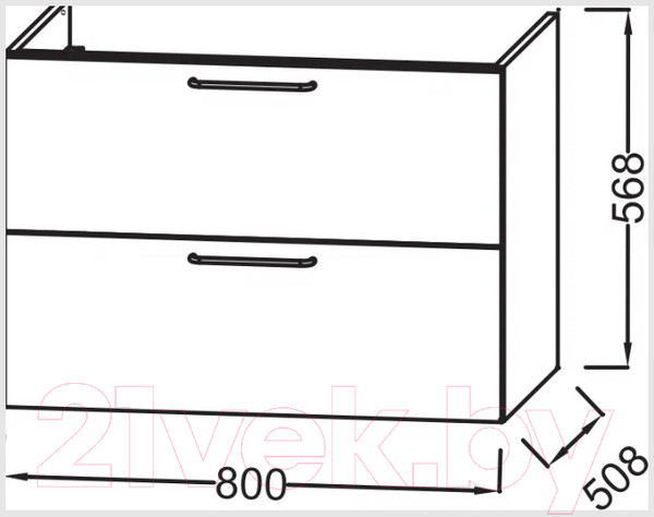 Изображение товара Тумба под умывальник Jacob Delafon Rive EB2522-R5-N18