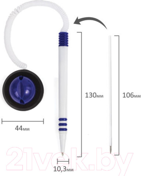 Изображение товара Ручка шариковая Brauberg Стэнд-Пен / 141353 (синий)