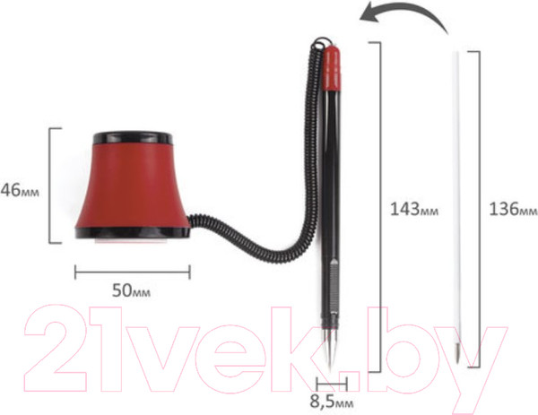 Изображение товара Ручка шариковая Brauberg Стенд-Пен №1 / 141886 (синий)