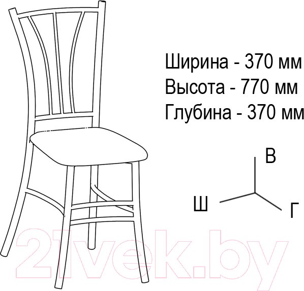 Изображение товара Стул ВВР Трилогия (экокожа серый)