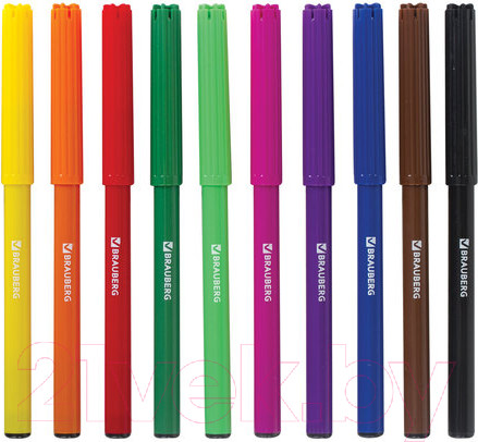 Изображение товара Фломастеры Brauberg Академия / 151410 (10шт)