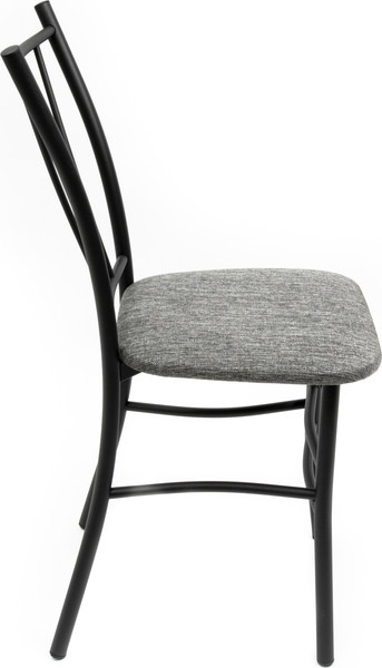 Изображение товара Стул ВВР Трилогия (черный/рогожка серый)