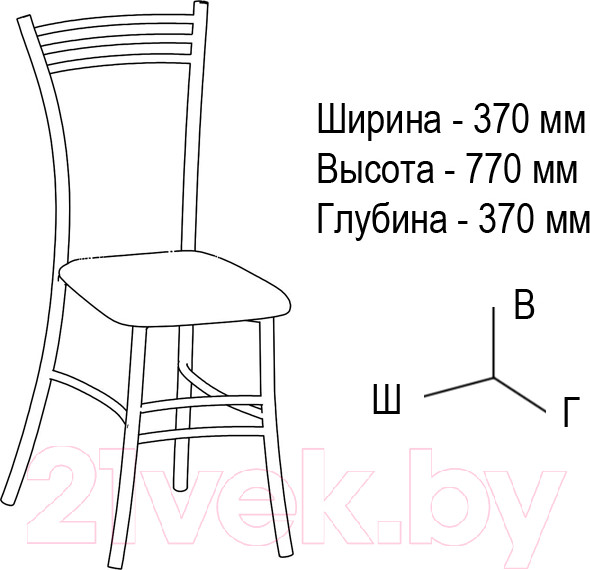 Изображение товара Стул ВВР Трио (экокожа белый крокодил)
