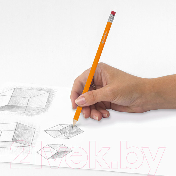 Изображение товара Набор простых карандашей Brauberg НВ / 180635 (12шт)