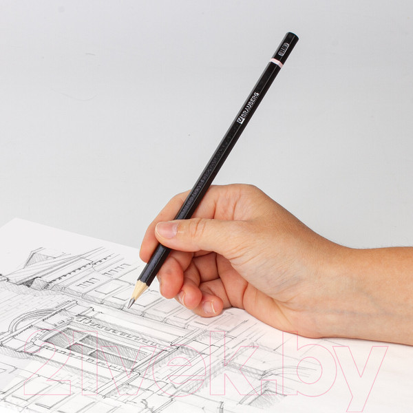 Изображение товара Набор простых карандашей Brauberg Touch Line / 180650 (6шт)