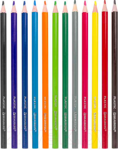 Изображение товара Набор цветных карандашей Brauberg Premium / 181661 (12цв)