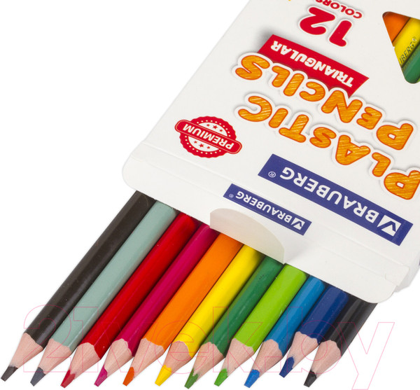 Изображение товара Набор цветных карандашей Brauberg Premium / 181661 (12цв)