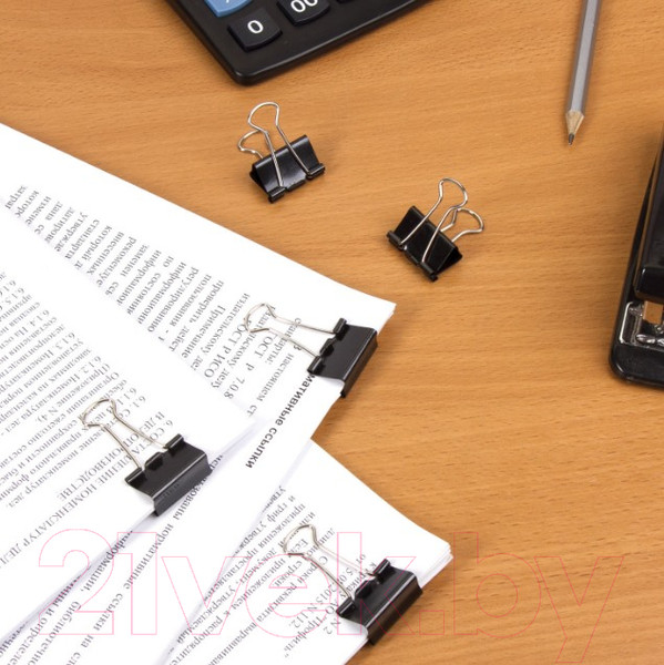 Изображение товара Зажим для бумаги Brauberg 220558 (12шт)