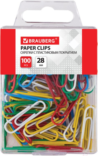 Изображение товара Скрепки Brauberg 221111 (100шт)