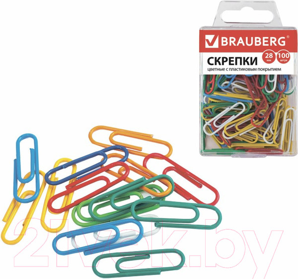 Изображение товара Скрепки Brauberg 221111 (100шт)