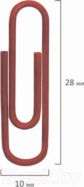 Изображение товара Скрепки Brauberg 221111 (100шт)