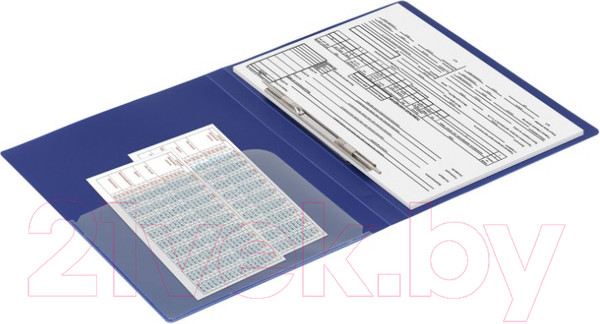 Изображение товара Папка для бумаг Brauberg Диагональ / 221352 (темно-синий)