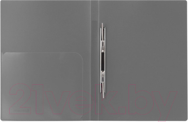 Изображение товара Папка для бумаг Brauberg Диагональ / 221353 (серебристый)