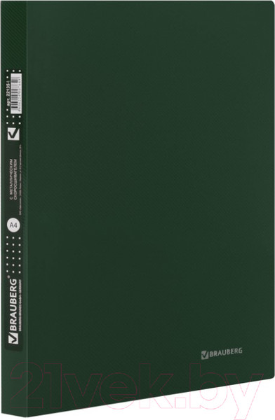 Изображение товара Папка для бумаг Brauberg Диагональ / 221354 (темно-зеленый)