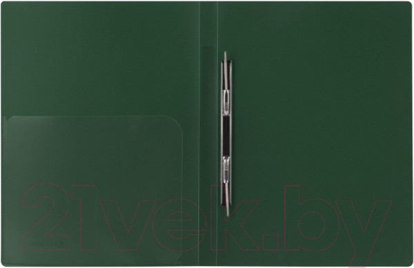 Изображение товара Папка для бумаг Brauberg Диагональ / 221354 (темно-зеленый)