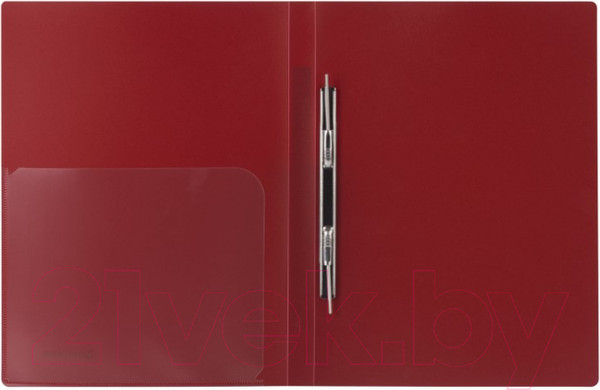 Изображение товара Папка для бумаг Brauberg Диагональ / 221355 (темно-красный)