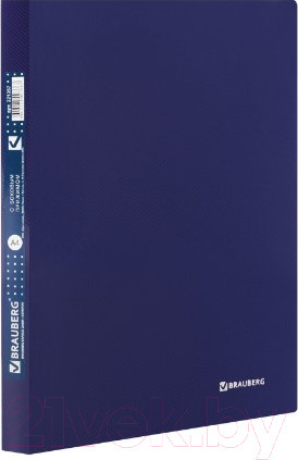 Изображение товара Папка для бумаг Brauberg Диагональ / 221357 (темно-синий)