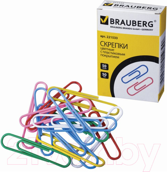 Изображение товара Скрепки Brauberg 221533 (50шт)