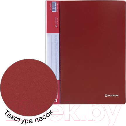 Изображение товара Папка для бумаг Brauberg Стандарт / 221598 (красный)