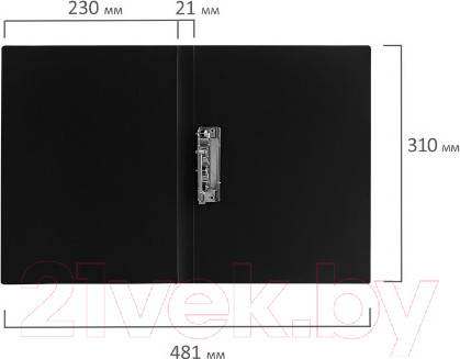 Изображение товара Папка для бумаг Brauberg Стандарт / 221630 (черный)