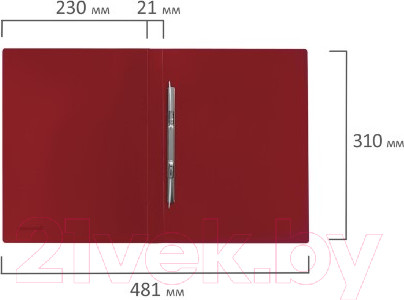 Изображение товара Папка для бумаг Brauberg Стандарт 221632 (красный)