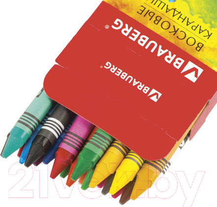 Изображение товара Восковые мелки Brauberg Академия / 227285 (24цв)