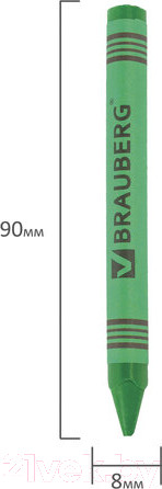 Изображение товара Восковые мелки Brauberg Академия / 227285 (24цв)