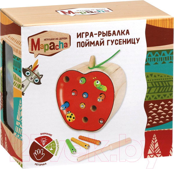 Изображение товара Развивающая игрушка Mapacha Рыбалка. Поймай гусеницу / 76837
