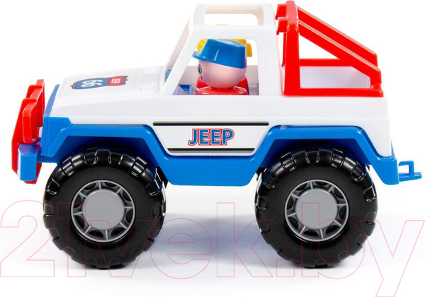 Изображение товара Автомобиль игрушечный Полесье Джип сафари / 90331 (белый/синий)