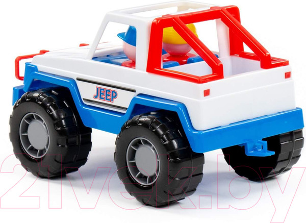 Изображение товара Автомобиль игрушечный Полесье Джип сафари / 90331 (белый/синий)