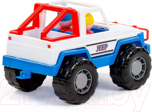 Изображение товара Автомобиль игрушечный Полесье Джип сафари / 90331 (белый/синий)