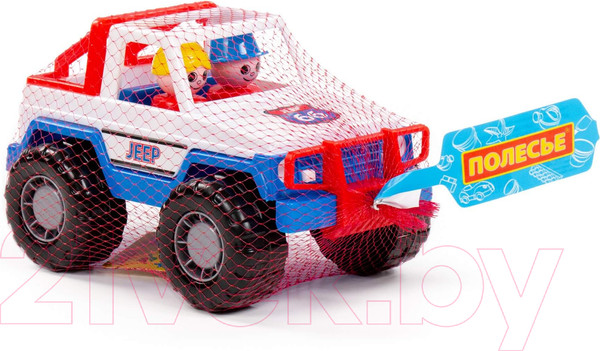 Изображение товара Автомобиль игрушечный Полесье Джип сафари / 90331 (белый/синий)