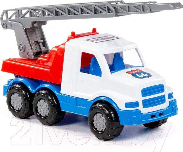 Изображение товара Самосвал игрушечный Полесье Гоша пожарная спецмашина / 90416 (белый/синий)